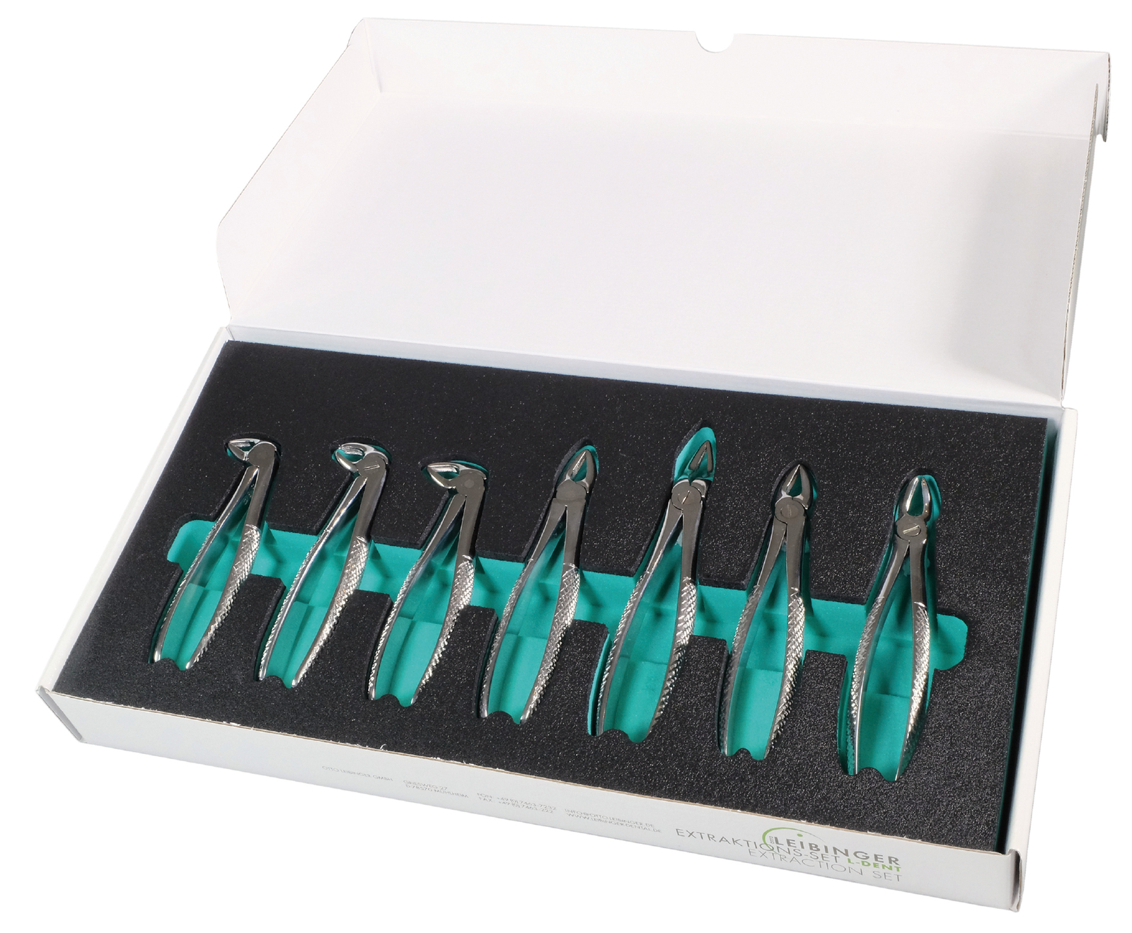 NB Pediatric Dental Extraction Forceps Kit - 7 Pieces - Child/Pedo Set