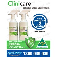 Clinicare Hospital Grade Disinfectant Surface Spray 500mL