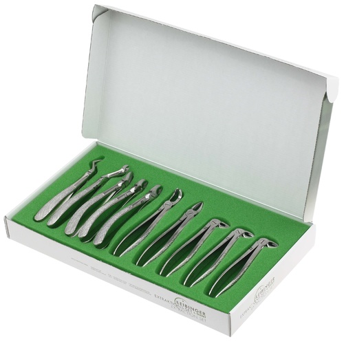 Extracting Forceps - English Pattern 10 piece Extraction Set