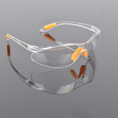 Protective Glasses: Clear, non-adjustable