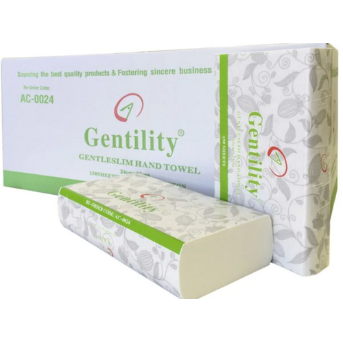Gentility Slim Hand Towels - 23 x 24cm 2400 sheets