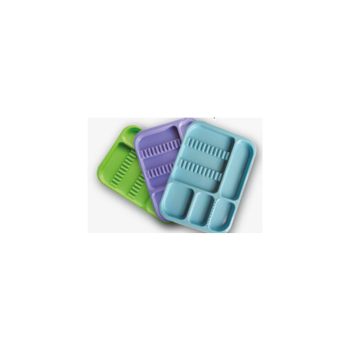 Autoclavable Dental Divided Trays: SUT-D2 Green